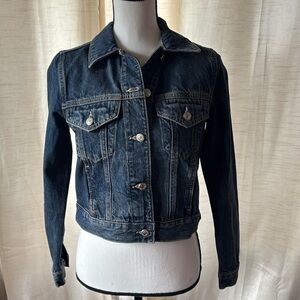 Topshop Dark Blue Jean Jacket